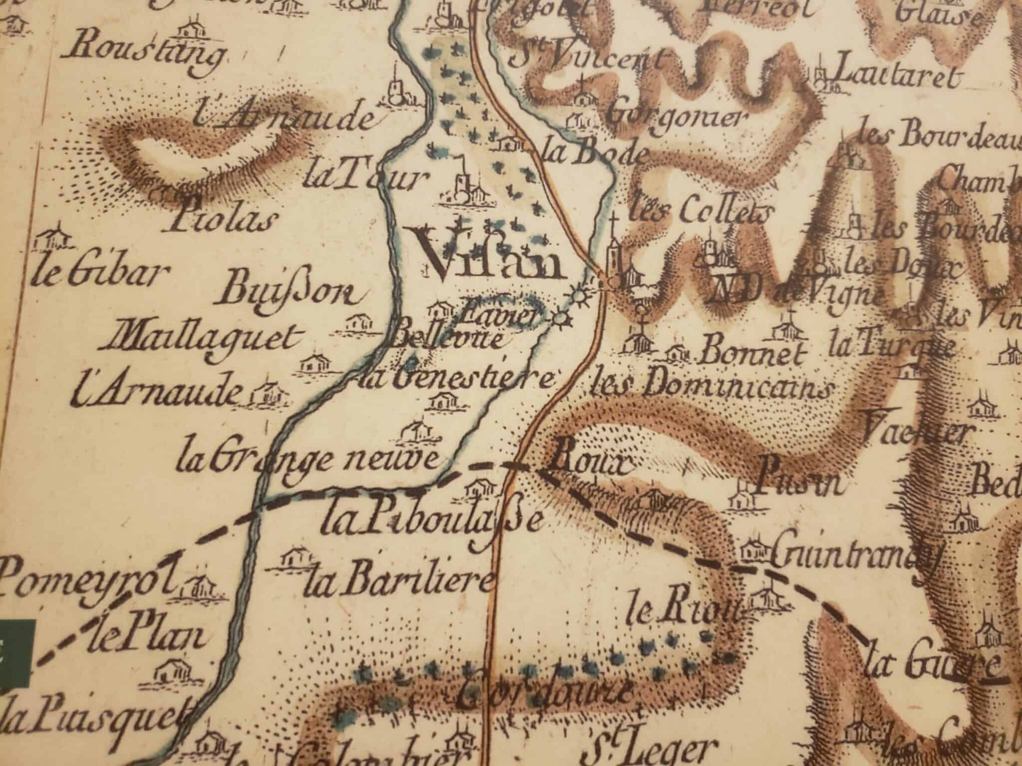 ancienne carte visan